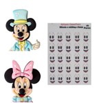 Olhos Comestiveis Mickey e Minnie 24 Pares