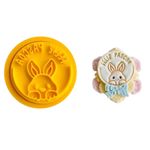 Cortador e Marcador Moldura Feliz Páscoa 5cm