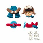 Kit Cortadores Menino Aviador 5cm