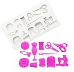 Molde De Silicone Kit Costura Design Pasta Americana Biscuit