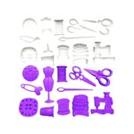 Molde De Silicone Kit Costura Design Pasta Americana Biscuit