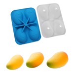 Forma de Silicone Frutas - Mangas 4 Cav