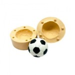 Molde de Silicone Bola de Futebol 3D 3,2cm