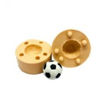 Molde de Silicone Mini Bola de Futebol 3D 1,8cm