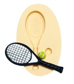 Molde De Silicone Esporte - Tenis (Raquete e Bola)