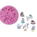 Molde de Silicone Chá de Bebê - Itens Brinquedos 9 Cav