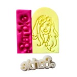 Carimbo Marcador Logo Barbie 6cm