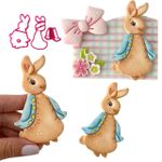 Cortador Coelhos da Páscoa Fofos 8cm Escolha 1 Un