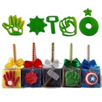 Kit Cortadores Super Herois - Logo dos Vingadores 5 Un