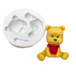 Molde de Silicone Urso Ursinho Pooh Sentado