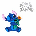 Cortador do Stitch Com a Boneca Xepa 7cm