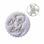 Cortador Moldura Bababo Oh Baby Com Urso 6cm