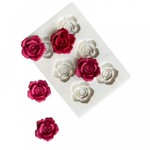 Molde de Silicone Flores - 6 Rosas