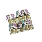 Kit Mini Prendedores Unicornio 10 Unidades Mod 2