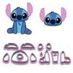 Cortador Lilo e Stitch - Stitch 2 em 1