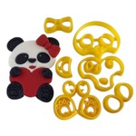 Cortador 3D Urso panda para confeitaria bolos pirulitos