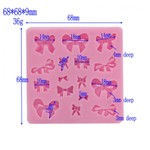 Molde de Silicone Mini Laços 16 Cav