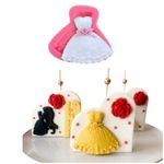 Molde De Silicone Para Confeitar Vestido de Noiva ou Moda