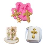Molde de Silicone Religião - Cruzes Estampadas 2 Cav