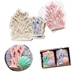 Molde de Silicone Algas Fundo do Mar 2 Cav