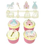 Régua Cortador Princessas Castelo Cupcake Doces