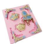 Molde de Silicone Realeza - Cadeira Coroas Arabescos