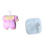 Molde de Silicone Roupa de Bebê para Decorar Chá de Bebe