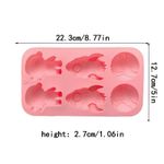 Forma de Silicone Astronauta Planeta e Foguete 6 Cav