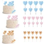 Kit Cake Topper Coração / Topo de Bolo Escolha a Cor