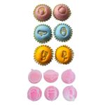 Kit Carimbos Marcadores de Princesas Para Docinho 6 Un 