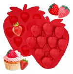 Forma de Silicone Frutas - Morangos 10 Cav
