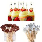Palitos de Bambu Decorativos Para Hambúrguer Escolha Mod 3