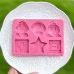 Molde de Silicone Itens do Mario Bros 6 Cav