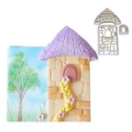 Cortador Torre / Castelo da Princesa Rapunzel 8cm