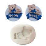 Molde de Silicone Urso Ursinho Deitado