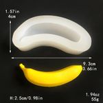 Molde de Silicone Frutas - Banana Realista