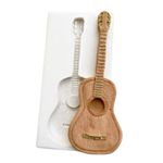 Molde de Silicone Violão Viola Para Decorar Musica