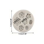 Molde de Silicone Mini Flores 7 Cav