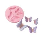 Molde de Silicone 3 Mini Borboletas