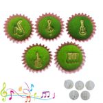 Kit Carimbos Marcadores de Musica 2cm Docinho