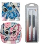 Kit 2 Canetas Comestiveis Ponta Dupla Pretas
