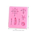 Molde de Silicone Mini Marinheiro Barco Remo Ancora Boia Leme