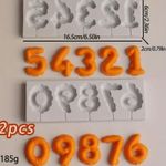 Molde de Silicone Numeros de Balões