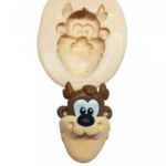 Molde de Silicone Looney Tunes Baby - Rosto Taz