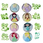 Kit Cortadores de Princesas 6,5cm 8 Un