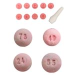 Kit Carimbos Marcadores Numeros 10 Peças