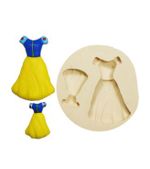 Molde De Silicone Vestido De Princesa Branca De Neve