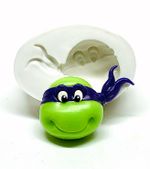Molde de Silicone Tartarugas Ninjas Rosto