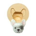 Molde de Silicone Rosto Cachorro Bulldog Frânces Mod 2