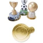 Base Dourada Redonda para Doces 8cm com 20 Uni Ultrafest
